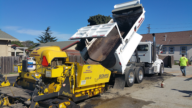 Watsonville Grading & Excavation trucks